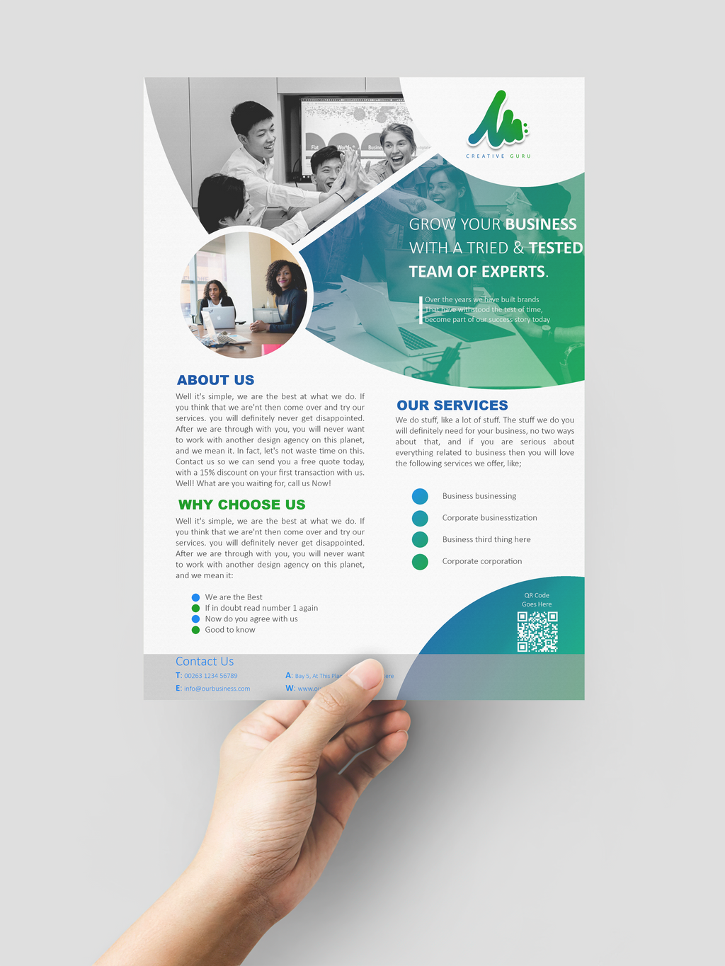 Business Flyer Template- Gimp #2