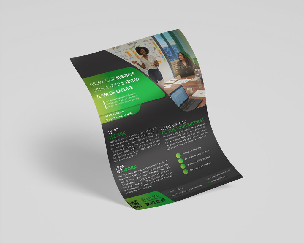 Business Flyer Template- Gimp