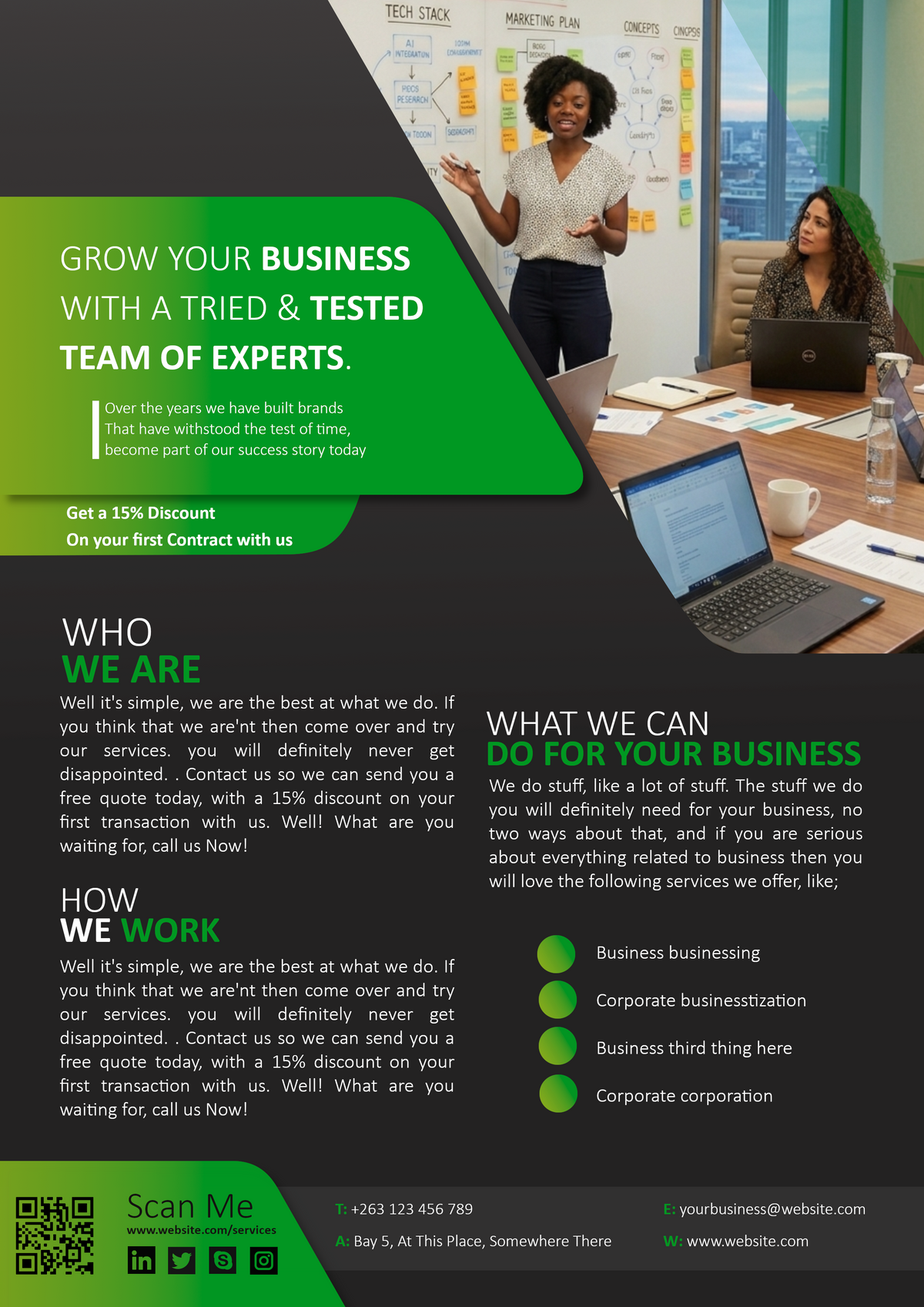 Business Flyer Template- Gimp
